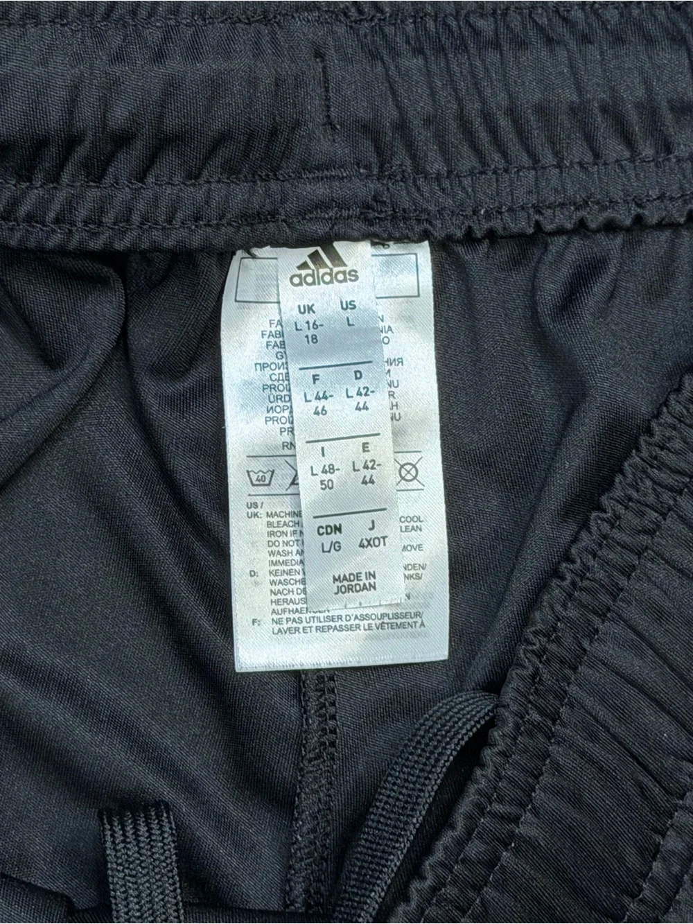 adidas Black Athletic Shorts with Pink Trim